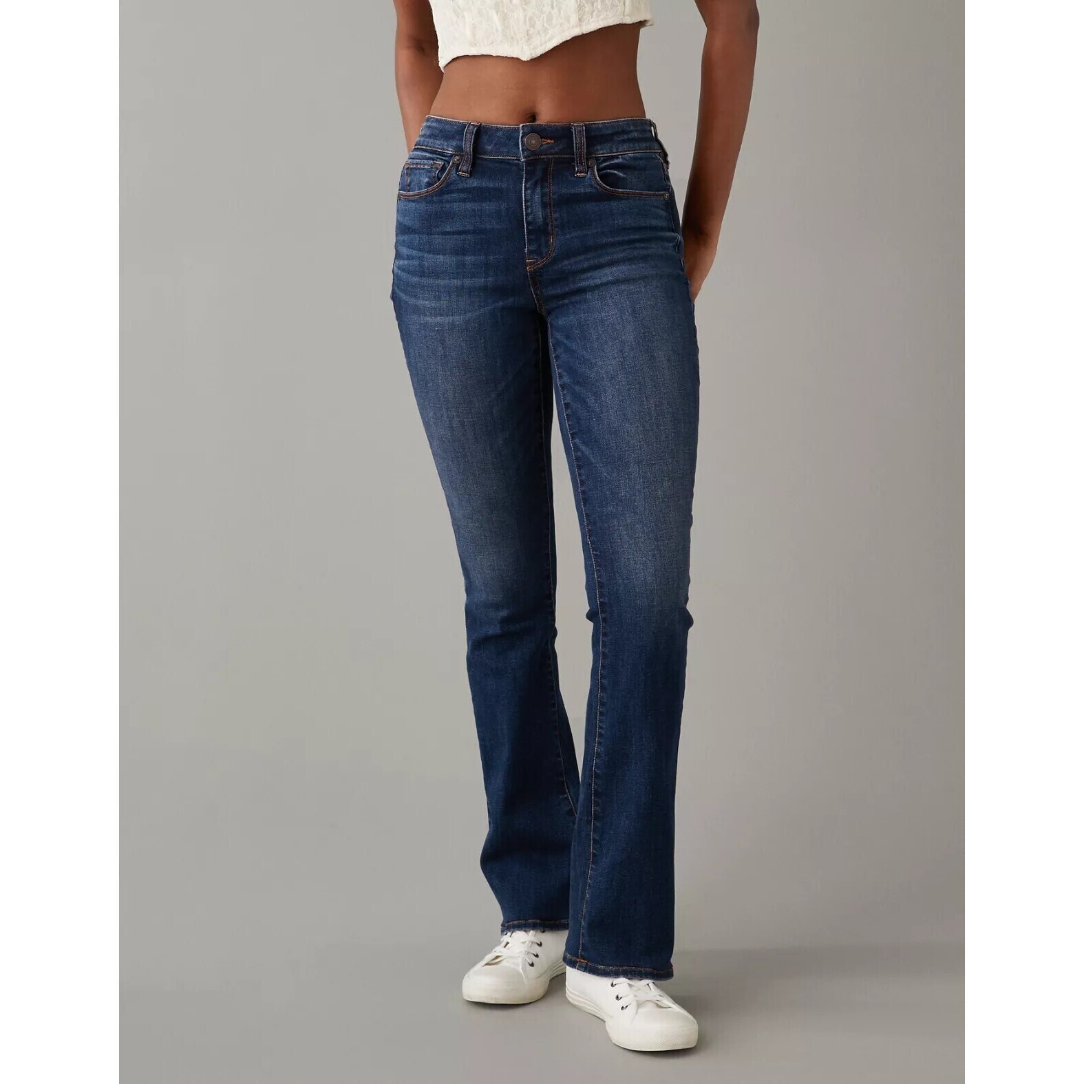 American Eagle Super Stretch Kick Boot Jeans Size 4s Nwot